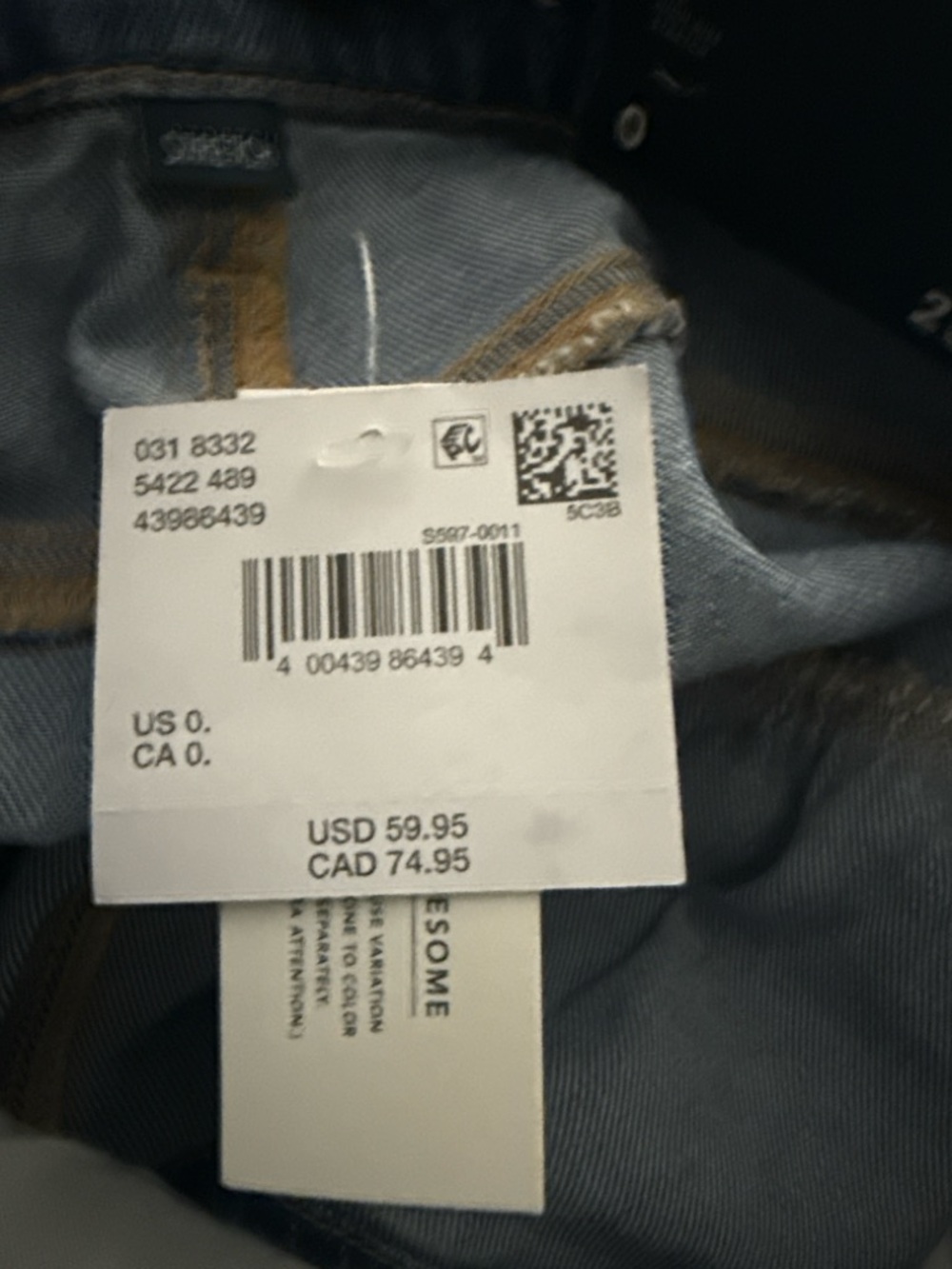 NWT American Eagle Ruffle Hem High Rise Denim Mini Skirt Size 0 / 25W - Picture 10 of 10